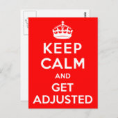 Houd kalm en profiteer van aangepaste Briefkaarten (Voorkant / Achterkant)