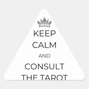 Houd kalm en raadpleeg de Tarot Stickers