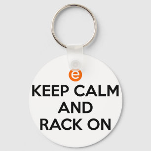 Houd kalm en Rack aan Sleutelhanger