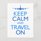 Houd Kalm en Reis Briefkaart (Voorkant)