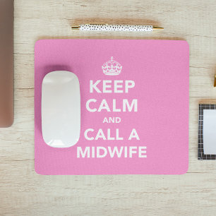 Houd Kalm en roep een Vroedvrouw Muismat