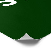 Houd kalm en schort recht poster (Hoek)