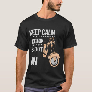 Houd kalm en scoot aan t-shirt