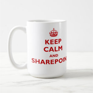 Houd kalm en SharePoint - Mok