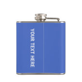 Houd kalm en skie op aangepaste kolf heupfles (Achterkant)