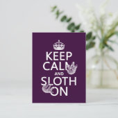 Houd kalm en Sleuf aan Briefkaart (Staand voorkant)