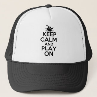 Houd kalm en speel aan (drums) trucker pet