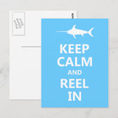 Houd kalm en spoel binnen briefkaart (Voorkant / Achterkant)
