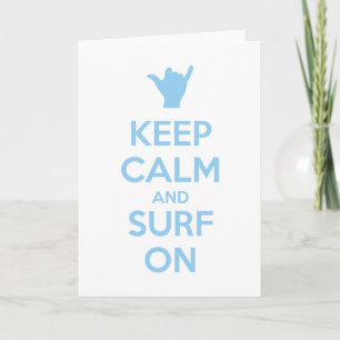 Houd kalm en Surf aan Bedankkaart