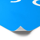 Houd kalm en Surf aan Poster (Hoek)