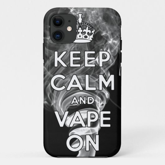 Houd kalm en tape aan Case-Mate iPhone case (Achterkant)