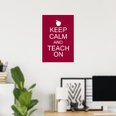 Houd kalm en TEACH op Poster (Thuiskantoor)
