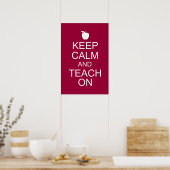 Houd kalm en TEACH op Poster (Keuken)