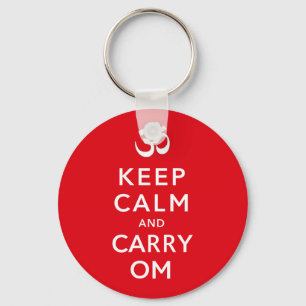 Houd kalm en transport om Motivatie sleutel ring Sleutelhanger