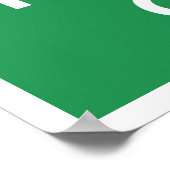 Houd kalm en troep aan poster (Hoek)