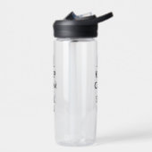 Houd kalm en vaar op BPA gratis helder plastic Waterfles (Links)