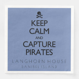 Houd kalm en vang Piraten op persoonlijke titel Servet