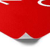 Houd kalm en verpleging op poster (Hoek)