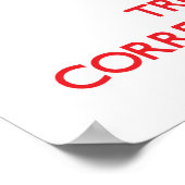 Houd Kalm en vertrouw op de Correctionaris Poster (Hoek)