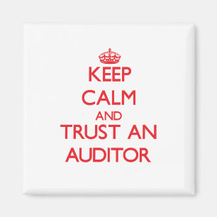 Houd kalm en vertrouw op een auditor magneet