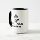 Houd kalm en vertrouw op je Fbi Agent Mok (Voorkant links)