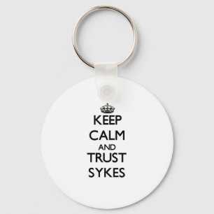 Houd kalm en vertrouw op Sykes Sleutelhanger