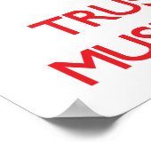 Houd kalm en vertrouw op uw muziekleraar poster (Hoek)