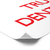 Houd kalm en vertrouw op uw tandarts poster (Hoek)