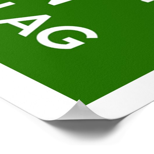 Houd kalm en verwijder het op de tas poster (Hoek)