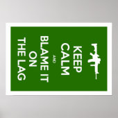 Houd kalm en verwijder het op de tas poster (Voorkant)