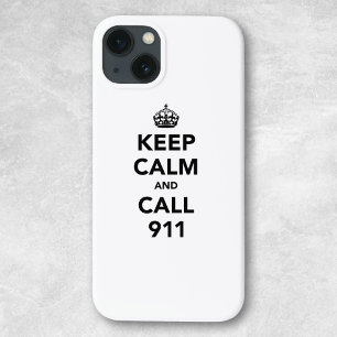 Houd Kalm en Vraag 911 iPhone 13 Hoesje