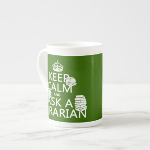 Houd kalm en vraag een Librarian (om het even welk Porselein Kop