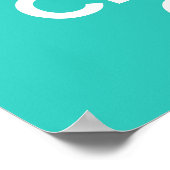 Houd kalm en wijs aan druk poster (Hoek)