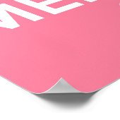 Houd kalm en zeemeermin op afdruk poster (Hoek)