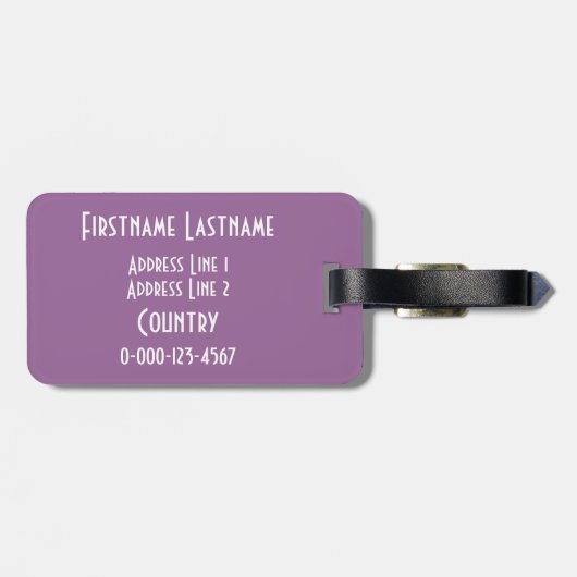 Houd kalm en Zing op aangepast bagagelabel (Achterkant horizontaal)