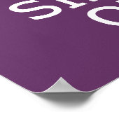 Houd kalm en Zing op het poster van de douanekleur (Hoek)