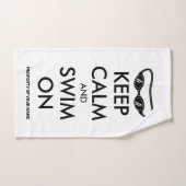 Houd kalm en zwaai op sporthanddoekgeschenk handdoek (Handdoek)