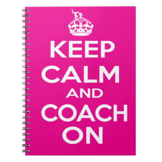 Houd kalm gymnastiek Coach Gift Notitieboek