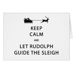 Houd kalm Laat de Rudolph Guide Sleigh