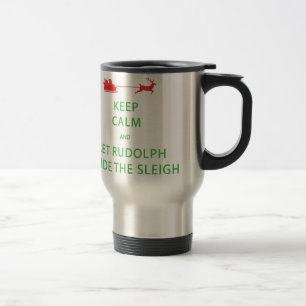 Houd kalm Laat de Rudolph Guide Sleigh Reisbeker