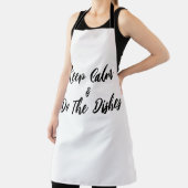 Houd kalm met de vernissen schort (Insitu)