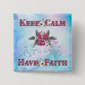 Houd kalm met Faith Button (Voorkant)