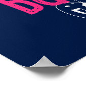 Houd kalm op het Poster Cute Cupcake Baker (Hoek)