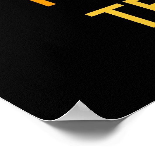 Houd kalm poster verleidelijk met aangepaste kleur (Hoek)