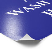 Houd kalm Was Handen 65 Foto Afdruk (Hoek)