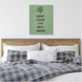 Houd kalme bomen canvas afdruk (Insitu (Slaapkamer))
