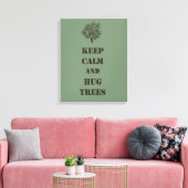Houd kalme bomen canvas afdruk (Insitu (Woonkamer))