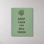 Houd kalme bomen canvas afdruk (Voorkant)
