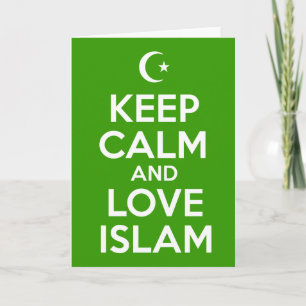 Houd Kalme Islamitisch Kaart