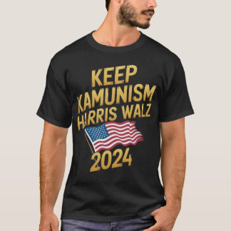 Houd Kamunisme  Walz 2024 Laat je trots zien jonge T-shirt